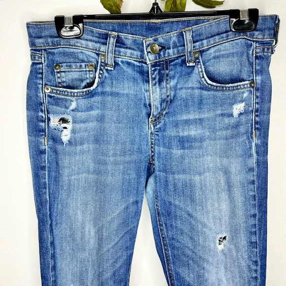 Rag & Bone ‘Dre’ Low-Rise Boyfriend Slim-Leg Jeans - Picture 3 of 9